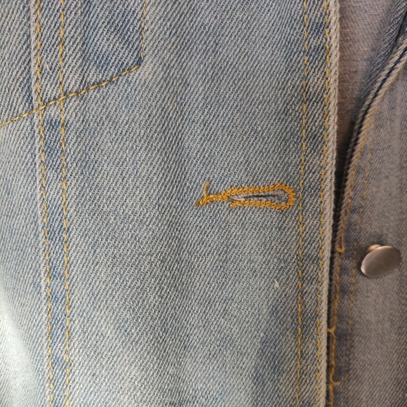 🌠2/$35🌠 Yesstyle Light Wash Denim Jean Jacket - Picture 8 of 10